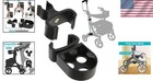 Easy Install Cane Holder For Rollator Walkers  