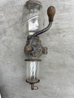 Vintage Arcade Chrystal Coffee Grinder W Original Glass Cast Iron Rare Antique