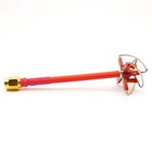 2pcs 5 8ghz Cloverleaf Antenna Fpv Receiver Transmitter 5dbi Rhcp Rp-sma  red 