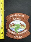 Vintage Arkansas Game   Fish Enforcement Officer Patch Obsolete 1980s