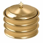 Stainless Steel Communion Tray Set Of 3 With Lid - Church Serving Supplies