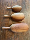 Primitive Antique Nesting Wood Scoops Vintage Farmhouse Decor Rustic