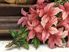 Victorian Die Cut Floral Arrangement Scrap - L2