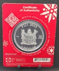2019 1oz  999 Silver Coca-cola   Holiday Coin - Limited Mintage Collectible