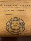 The Bank Of Douglas Canvas Money Bag W zipper Douglas  Arizona Vintage