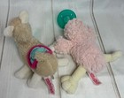 2 Plush Pacifier Wubbanub Lily Llama Pink Putty Duck Soothies Baby Soothers