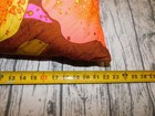 Vtg Barkcloth Pillow Hawaiian Psychedelic 22  Neon Groovy Floral Decor 50 s 60 s