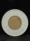 Encased 1926 Lincoln Wheat Cent Copper Penny In Round Aluminum Holder Token