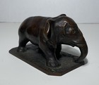 Antique Wwi Era Bronze Elephant Sculpture Signed F  Nardo Cieco Di Guerra Italy