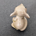 Vintage Hagen Renaker Ceramic Grey Mouse Holding Tail Pre-owned