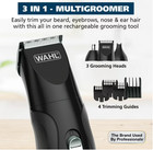 Wahl All In One Rechargeable Beard  Mustache  Detail Trimmer For Men  Black