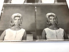 Vintage Woman With 1960s Bouffant beehive Hairdo Contact Sheet Photo   8x10