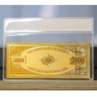 100mg 24k Gold 1928  5000 Dollar Bill Gold Certificate Banknote - With White Coa