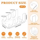 18 Pcs Acrylic China Dinnerware Display Stand 6 Pcs 7 Inch Acrylic Easel Hold   