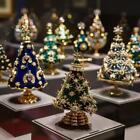 Classic Vintage Women Men Heavy Industry Crystal Pearl Christmas Tree Brooch Pin