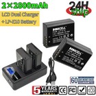 2pcs Batteries  charger For Canon Eos 1300d 1100d 2000d 1200d 4000d Battery