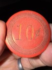 Rare  0 10 Chip From The Bank Club Casino Las Vegas Nv 1930s