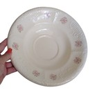 Vintage Athena California Small Floral Pitcher And Basin Set  Ivory