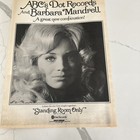 Giant 11by14 5  Magizine Ad Flyer F g Barbara Mandrell 1975 Standing Room Only