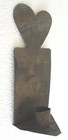 Antique Vintage Brass Heart Candle Holder  Fine Design