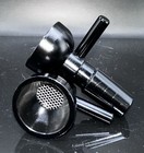 14mm Aluminum Metal Black Bowl Slide Built In Screen Water Pipe Bong Unbreakable