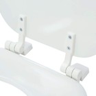 New Round Closed Front Enameled Wood Toilet Seat In White Durable   Wood Finish