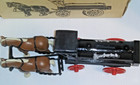 Vtg Ertl  Horse   Wagon Tanker Bank Cast Metal Pacific Coast Oil Co With Box 9in