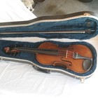 Vtg 1954 Viola By E r  Pfretzschner Stradivarius 15  W  Glasser Bow  read 