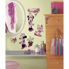 Roommates Rmk2554scs Minnie Fashionista Peel And Stick Wall Decal  Pink