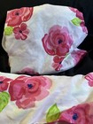 Just For Kids Twin Sheet Set Floral Hot Pink Lime Green On White