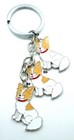 Papillon Lovers Key Chain Or Purse Charm 3 Dogs