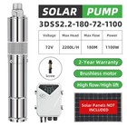 Us Stock Difful 3 dc Screw Solar Water Bore Pump 72v 1 5hp 594ft Submersible