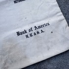 Vintage Bank Of America Canvas Cloth Deposit Money Bags Code 6710