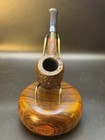 Made In England Blasted 1 4 Bent Acorn Tobacco Pipe