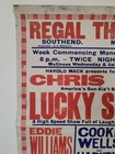 Original 1940s Regal Theatre Southend Variety Poster Chris Gill Lucky Stars