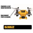 Dewalt 6   150 Mm  Portable Bench Grinder 3450 Rpm 5 8 Hp Versatile Heavy-duty