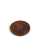 Incense Burner - Wooden Round Plate - 4 Inches