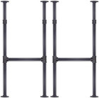 38 Inch Industrial Pipe Table Leg For Bar Height Pub Table  H-shape  Iron Base L