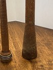 Vintage Antique Wood Spool Lot Textile Mill Bobbins Primitive Industrial Sewing