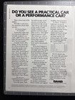 1983 Print Ad Saab The Most Intelligent Car Ever Built Model Price List