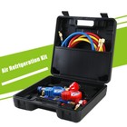 Hvac Manifold Gauge Set Manifold Gauge Set 3-way Fit R134a R22 R12 R502 Car