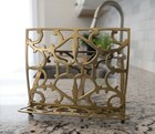 Vtg Adjustable Folding Solid Brass Easel Back Music Cookbook Bible Stand Holder