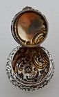 A Fine Antique Edwardian Sterling Silver Snuff Pill Box Levi   Salaman C 1903