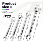4pcs Carbon Steel Brake Line Wrench Set With 8mm 10mm 9mm 11mm 13mm 14mm 15 Mm 1