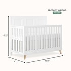 Baby Crib 5-in-1 Convertible Full Size Solid Hardwood Stardust 970-sd Evolur