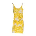 Suzi Chin Sheath Dress Women s Size 4 Yellow Floral