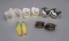 Lot Of 5 Sets Of Ceramic Salt And Pepper Shakers