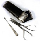 Antique French 18th Century Necessaire  Travel Vanity Etui  Scissors   Tweezer  