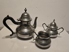 Vintage Royal Holland Pewter Daalderop 3 Piece Tea Coffee Set Made In Holland