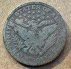 1907 S Barber 90  Silver Half Dollar  900 Us Coin